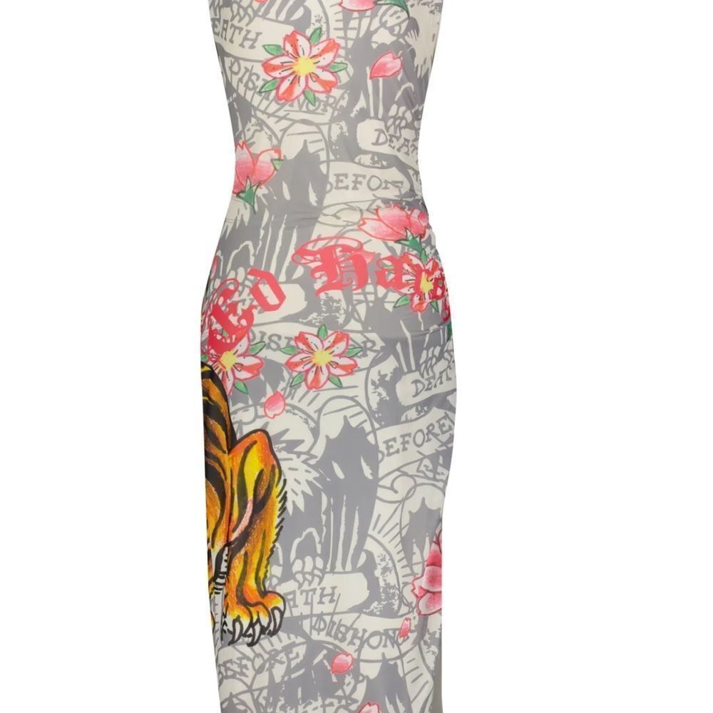 Floral Tiger Graphic Dress - Picture 9 of 9